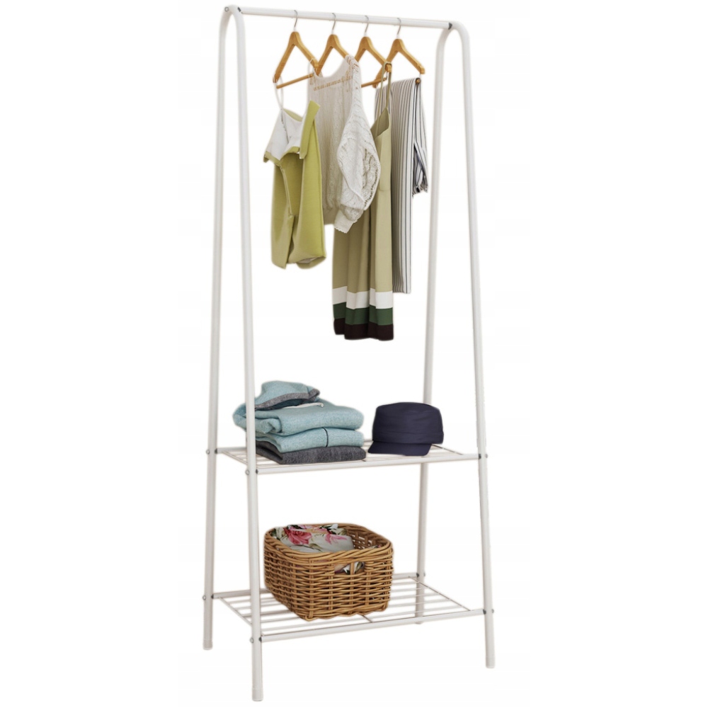 WIESZAK STOJĄCY NA UBRANIA GARDEROBA PÓŁKA STOJAK