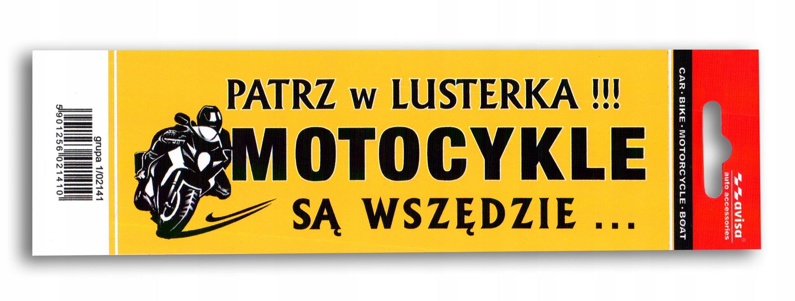 

Naklejka Patrz W Lusterka!!! Motocykle Są Wszędzie