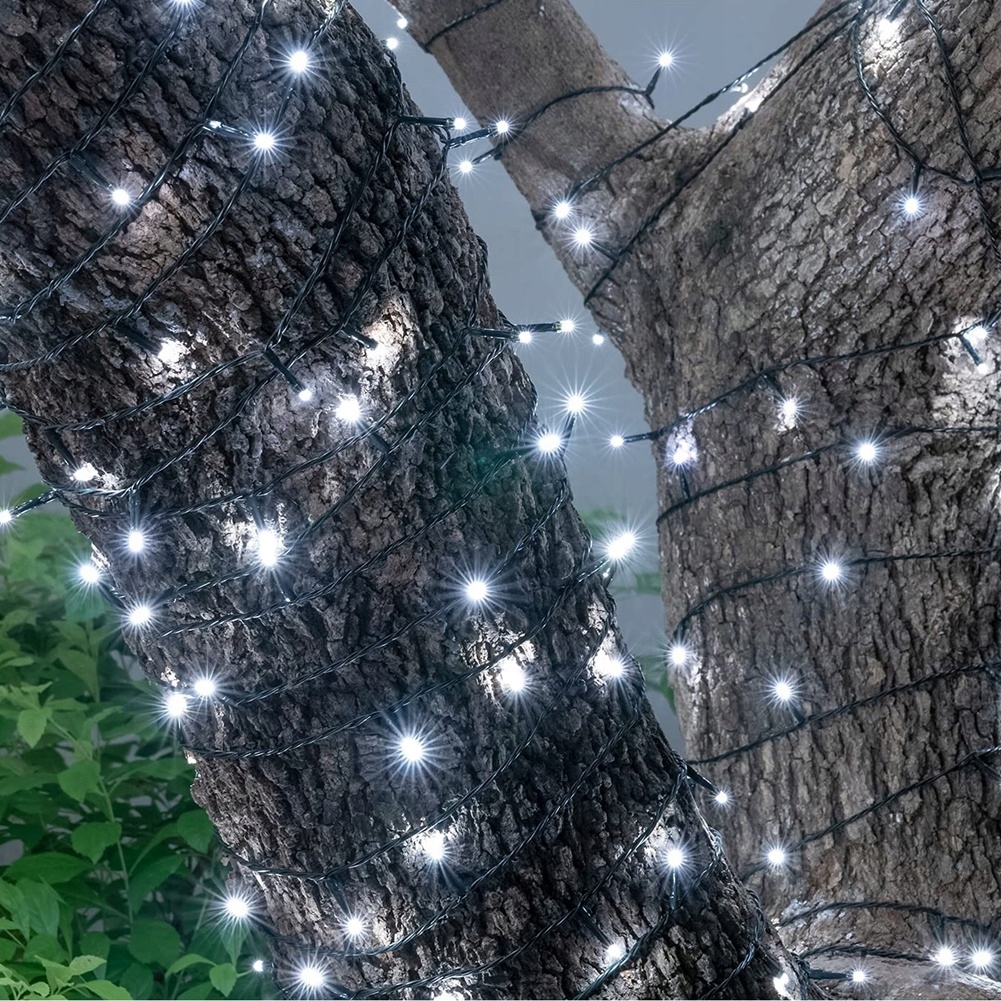 Ялинкові лампи на відкритому повітрі 1000 LED БІЛИЙ Спалах Марка CL