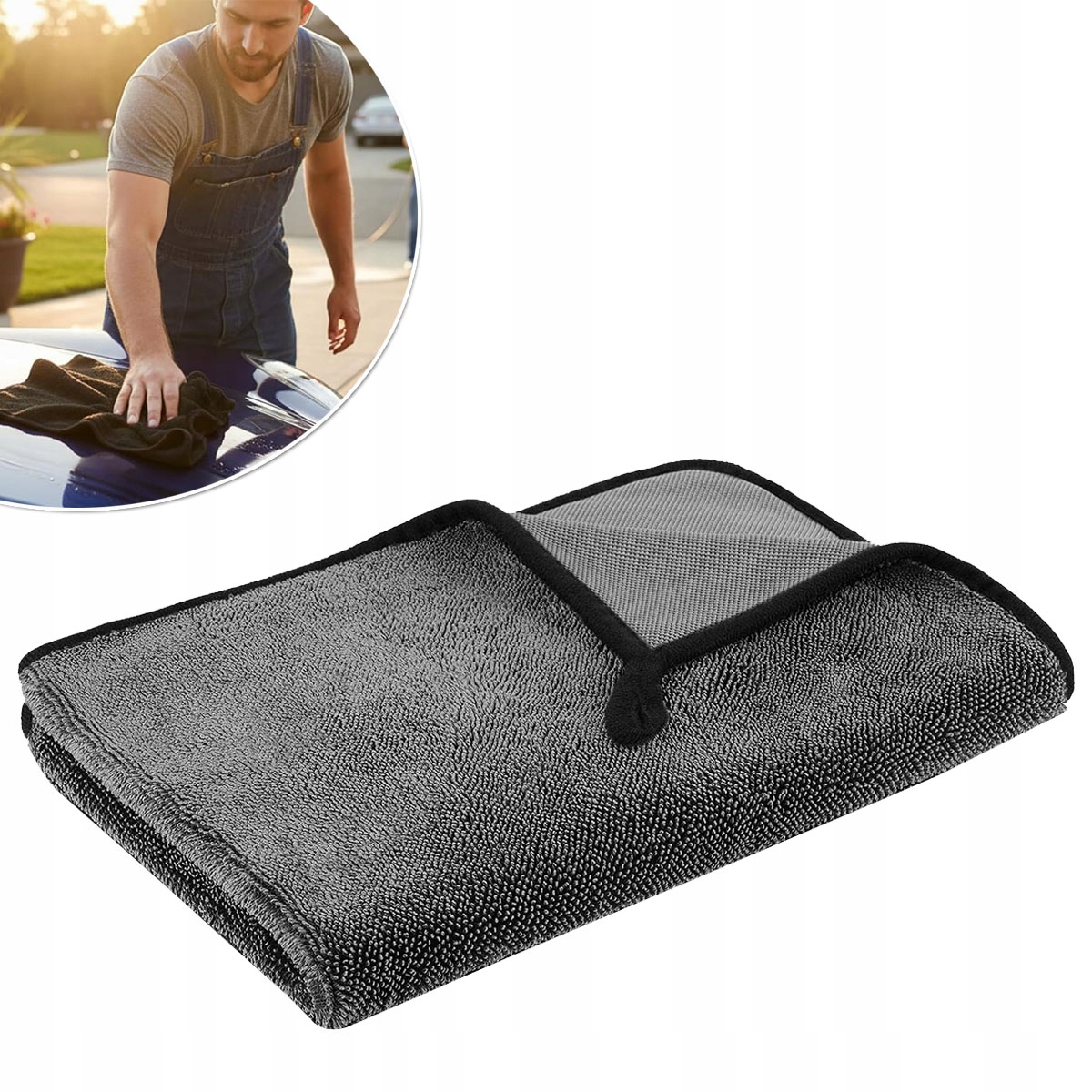 Ręcznik Do Osuszania Auta Szybkoschnący z Mikrofibry Duży XXL 60x90CM