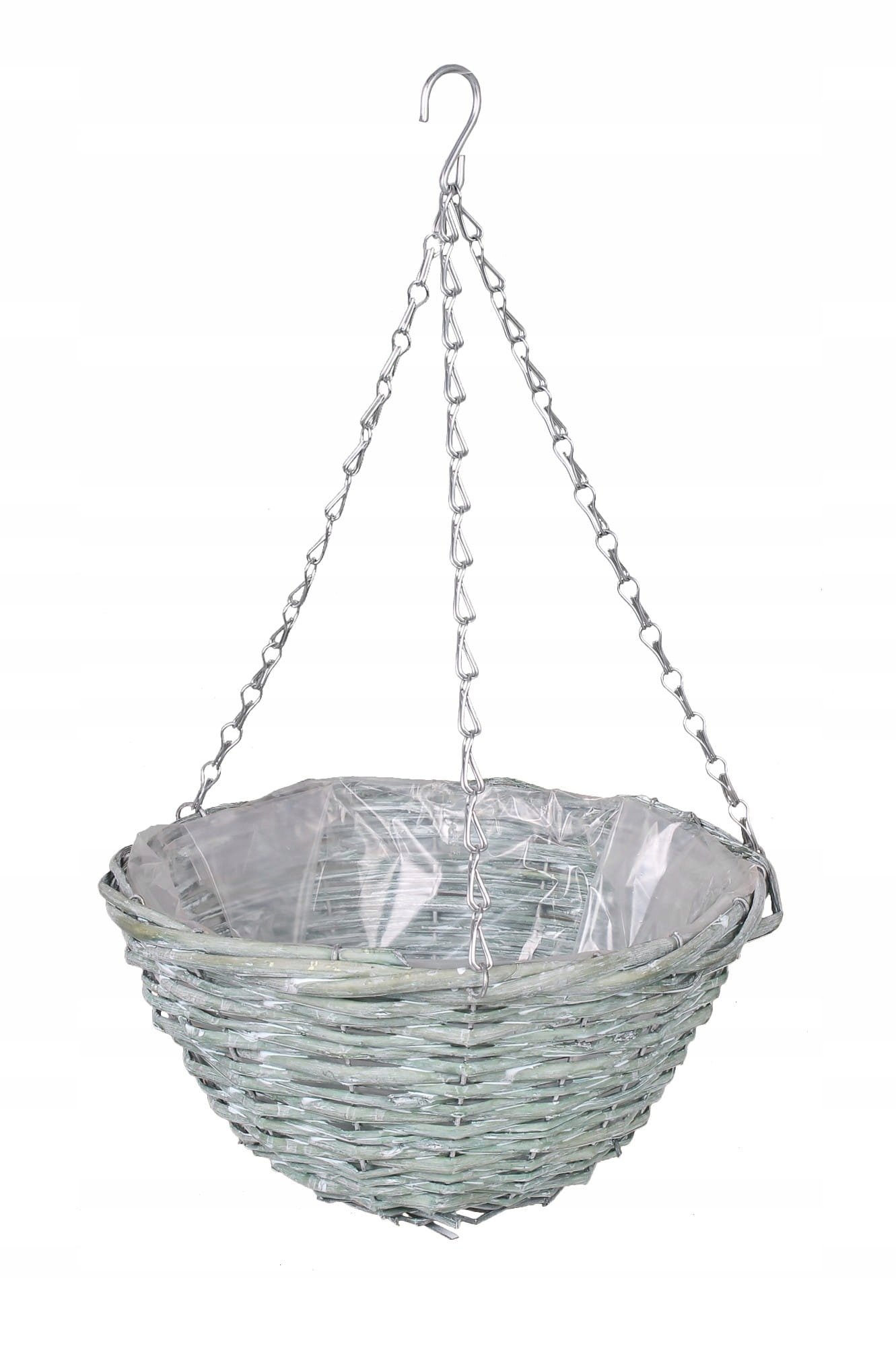 WIKLINOWY KOSZ WISZĄCY NA KWIATY 28x28x15/50 cm