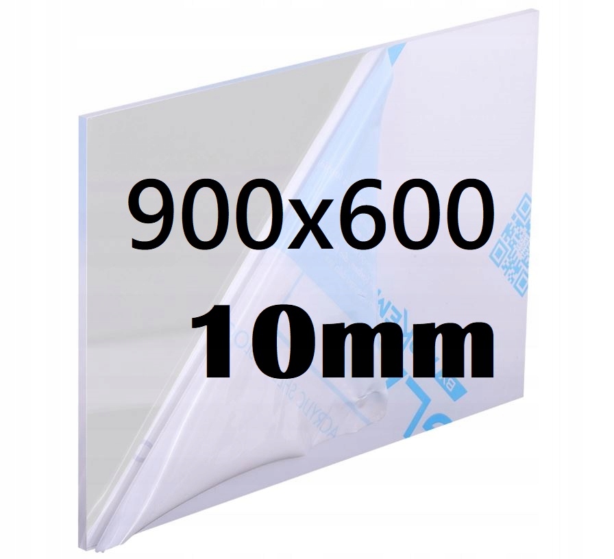 Plexi Plexi Plexi Plexa na míru 90 cm x 60 cm x 10 mm