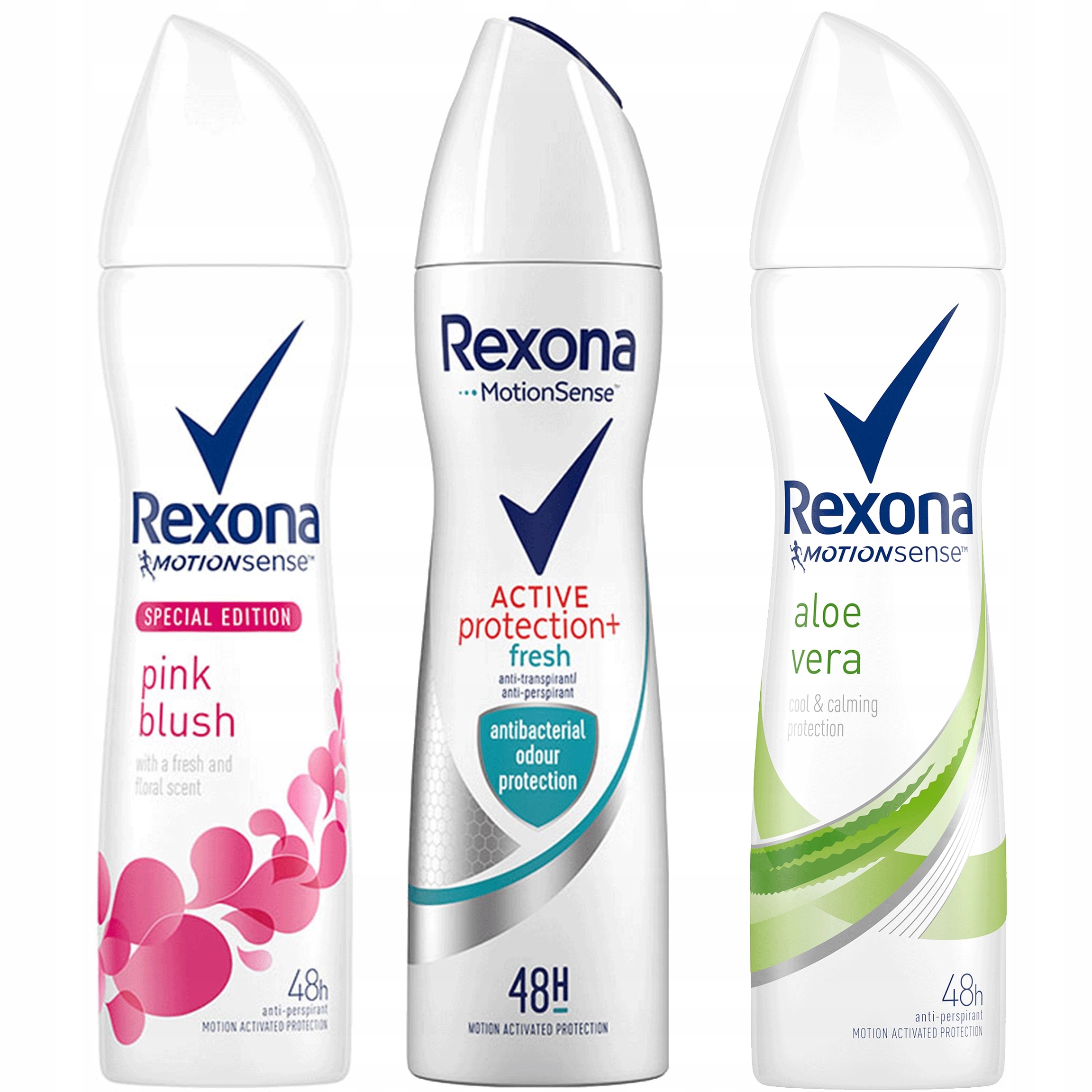 

Rexona Antyperspirant spray dla kobiet Mix 3x150ml