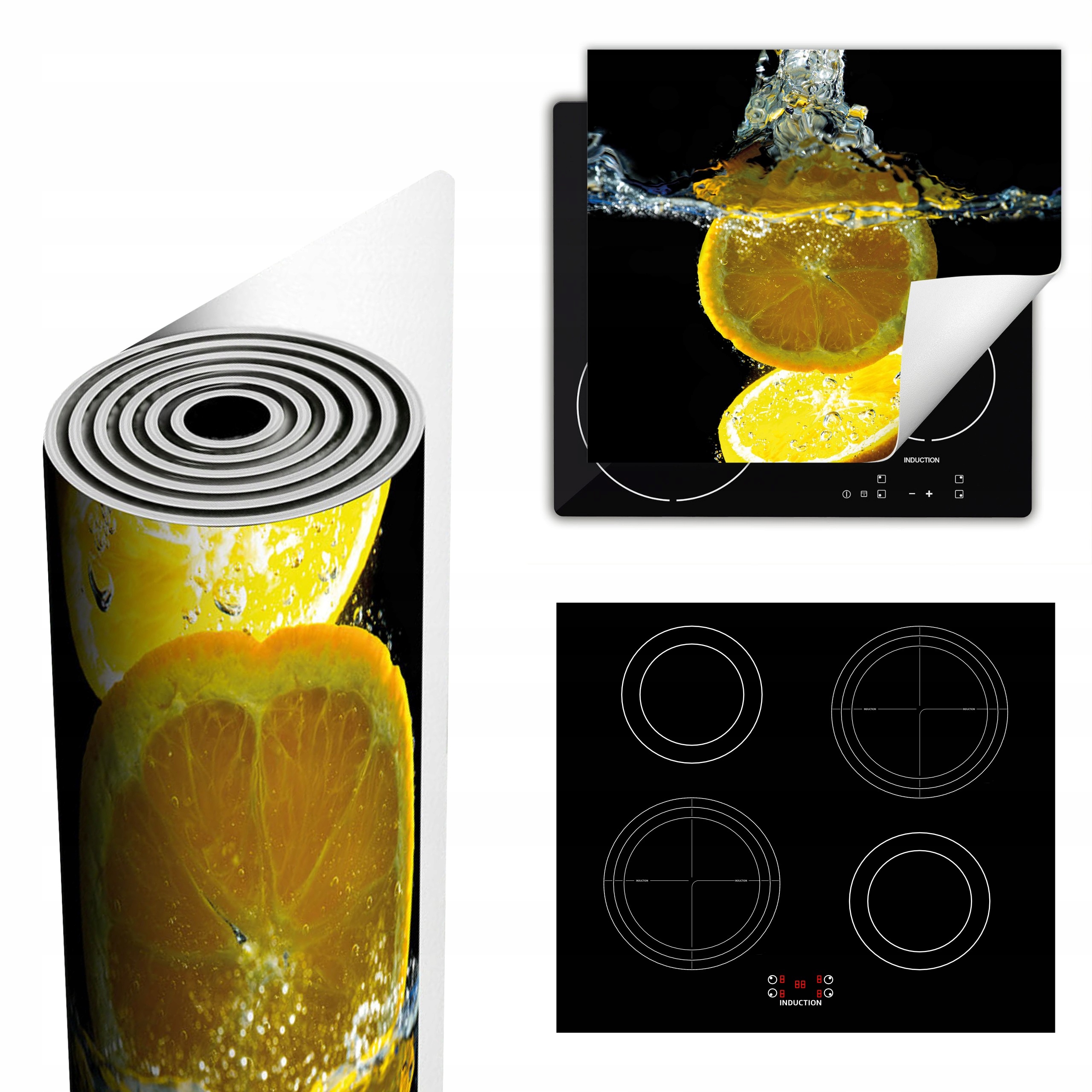 Ochranná Podložka Na Sporák Má Více Místa 60x52 černá citron