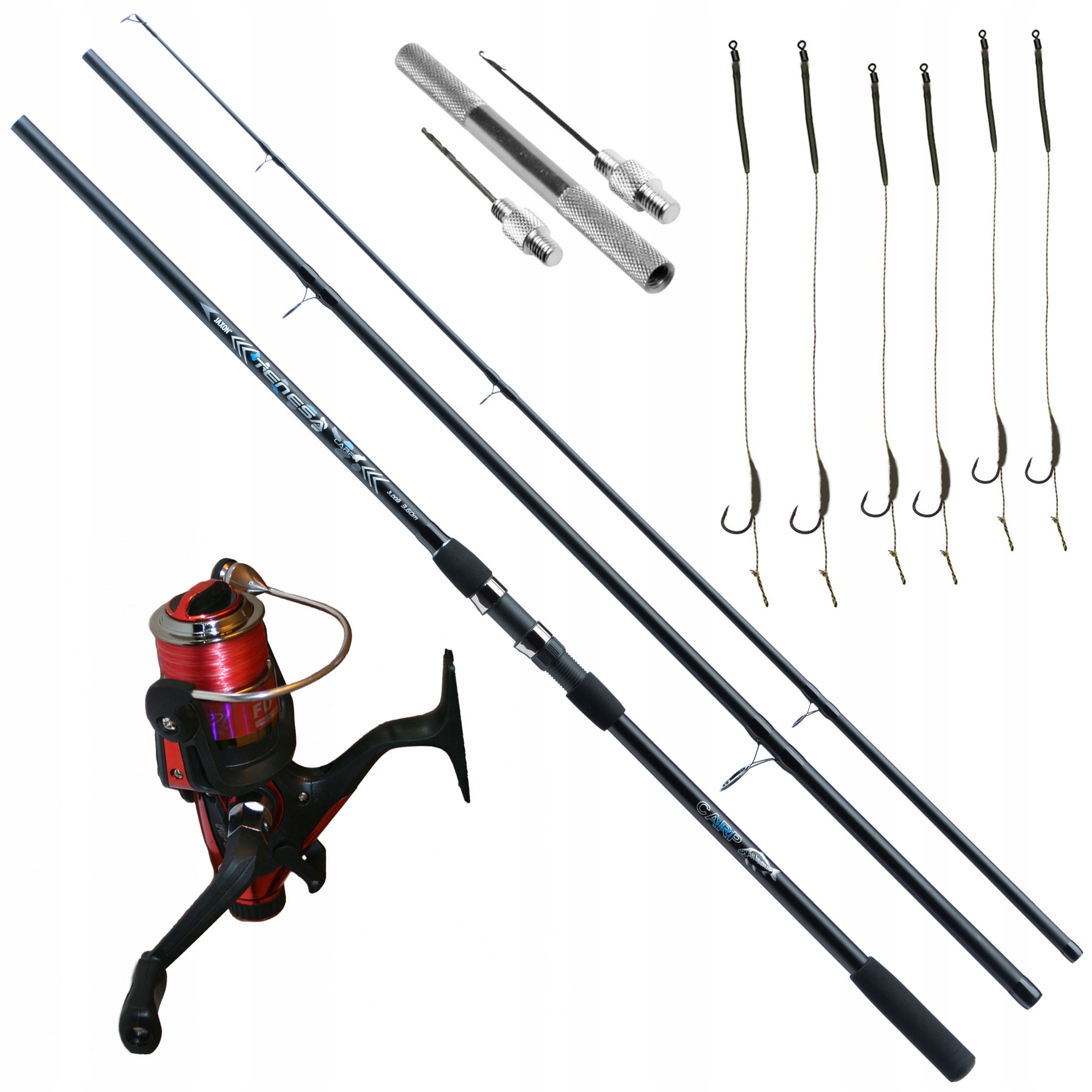 Sada Kaprů Jaxon Tenesa Carp 3,3 m 3Lb Naviják