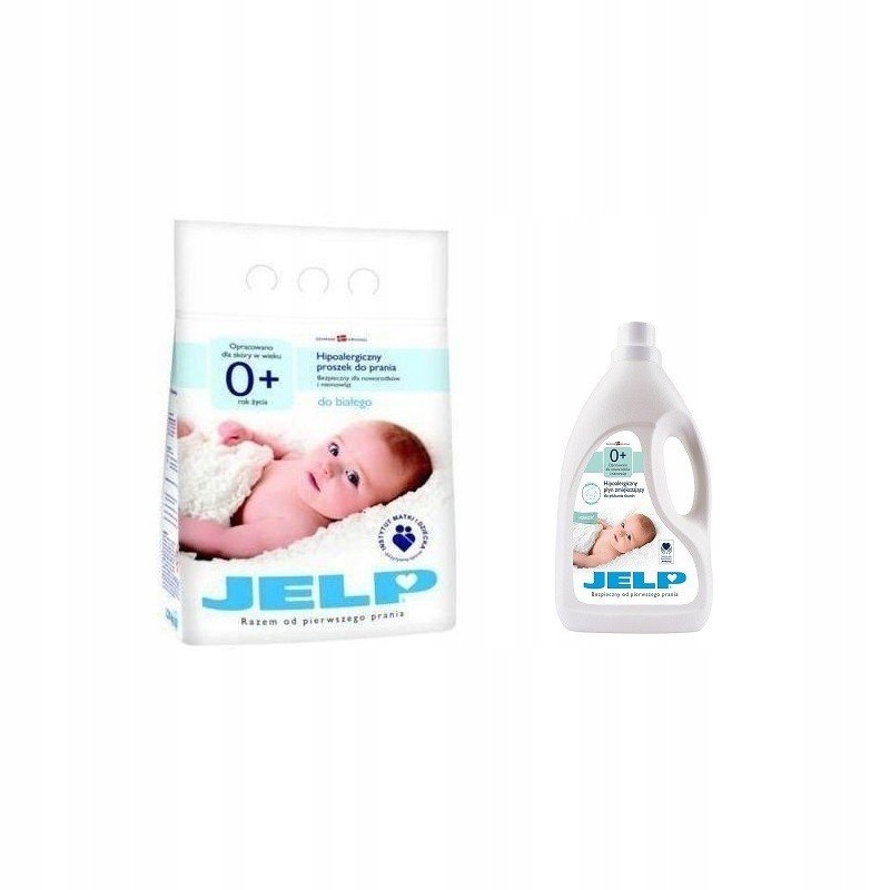 

Zestaw Jelp Proszek do Białego Jelp 0+ 4kg + Płyn
