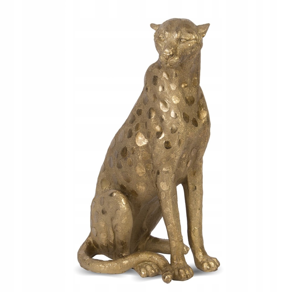 

Figurka Gepard Kot 36x22x14cm Złoty Duża