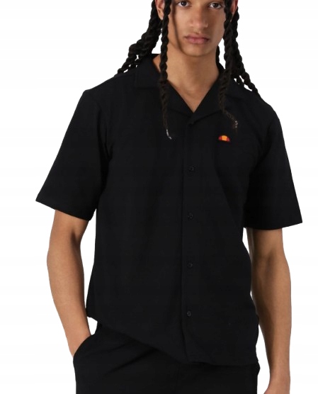 Ellesse Černá Pánská Ležérní Košile S Krátkým Rukávem M Kwb