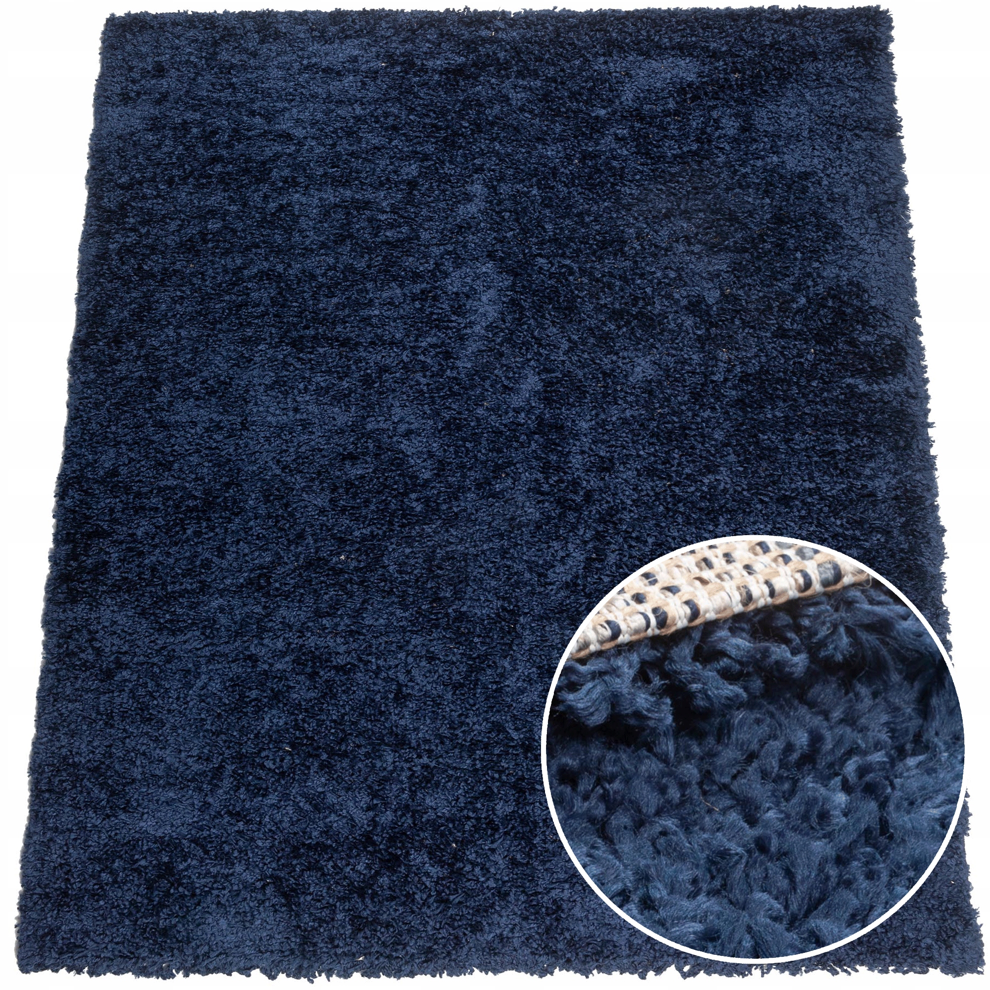 

Miękki Dywan Shaggy Wysoki 60x100 cm Granat