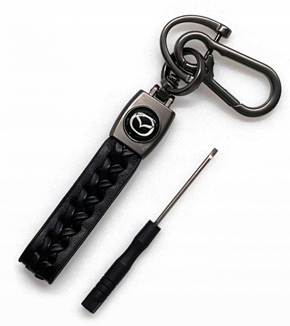 

Brelok Do Kluczy Samochodowy Mazda Metal Skóra