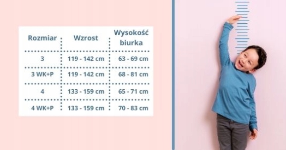 Krzesło obrotowe Entelo Petit Visto Podnóżek r.3 Wysokość mebla 89.5 cm