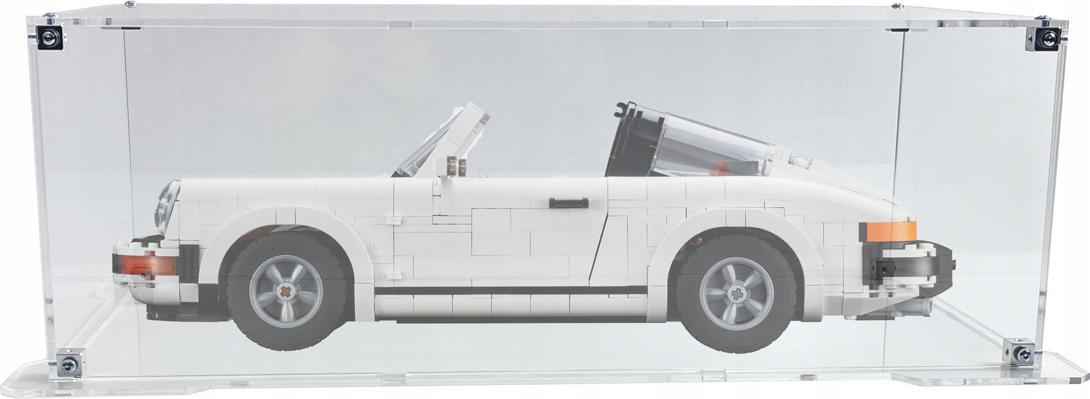 Vitrína s podstavcem Drewlandia pro stavebnici Lego 10295 – Porsche 911