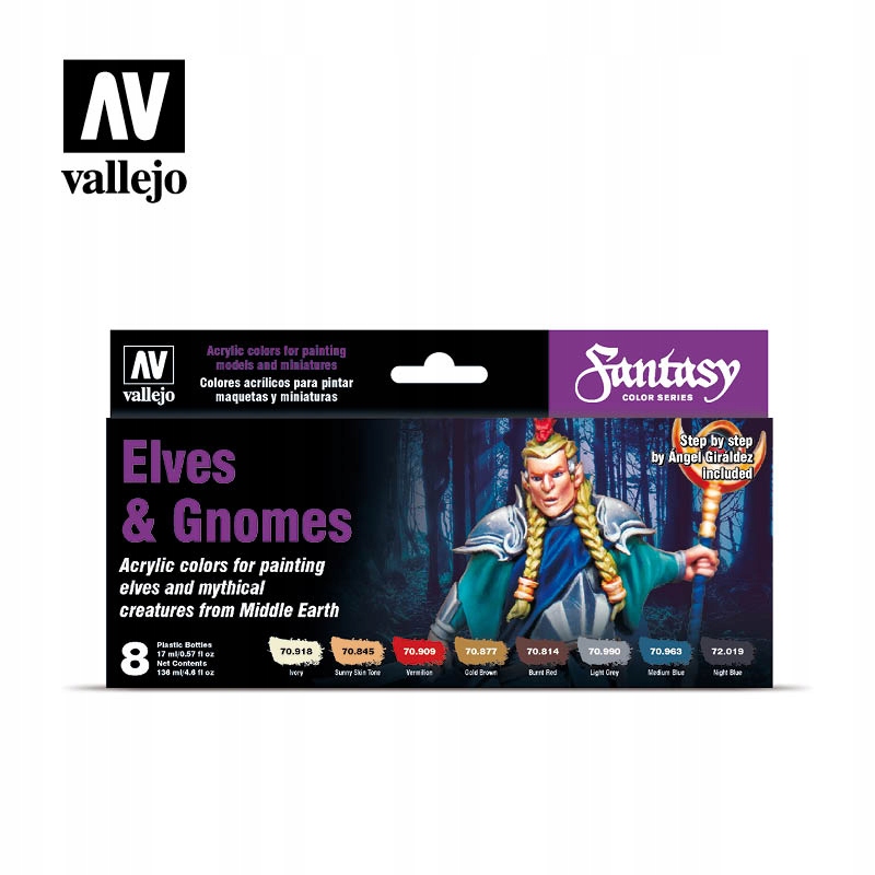 Sada 8 Barev Vallejo MC Elves Gnomes 70242