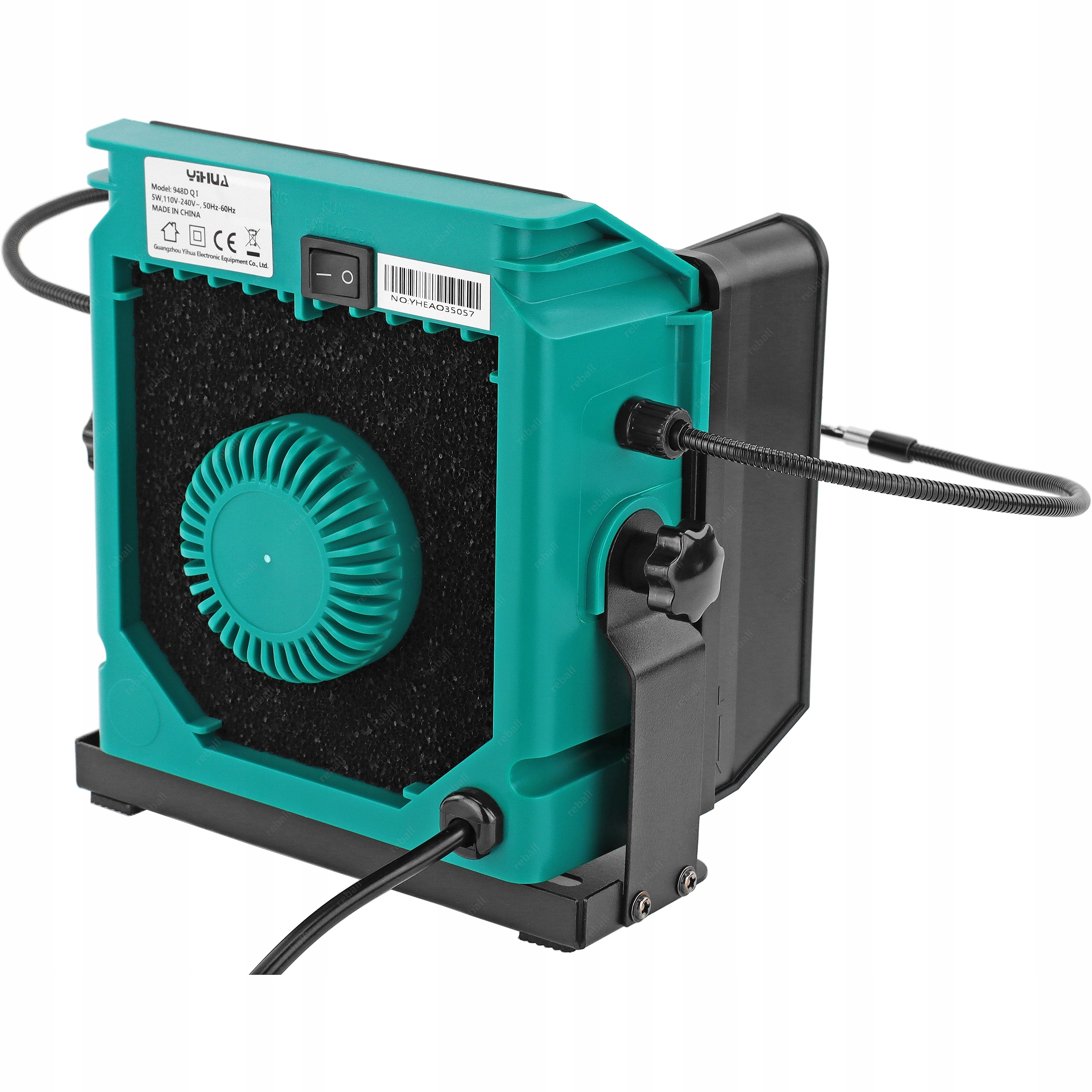 POCHŁANIACZ OPARÓW TRUJĄCYCH DYMU PYŁU YIHUA 948D QI + 8 FILTRÓW WĘGLOWYCH Marka Reball