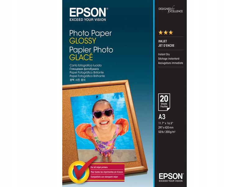 

Papier fotograficzny Epson Photo Paper Glossy A3