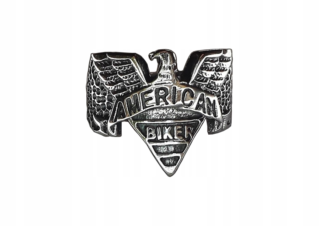 

Sygnet motocyklisty srebrny srebro American Biker