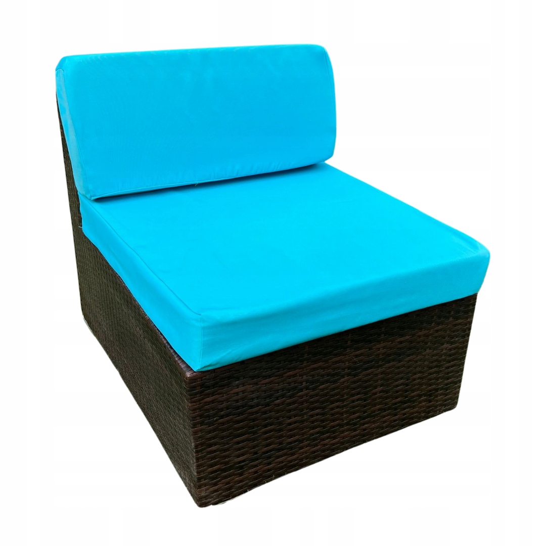 Sada povlaků na polštáře 70x70 a 70x30 sedák opěradlo modré