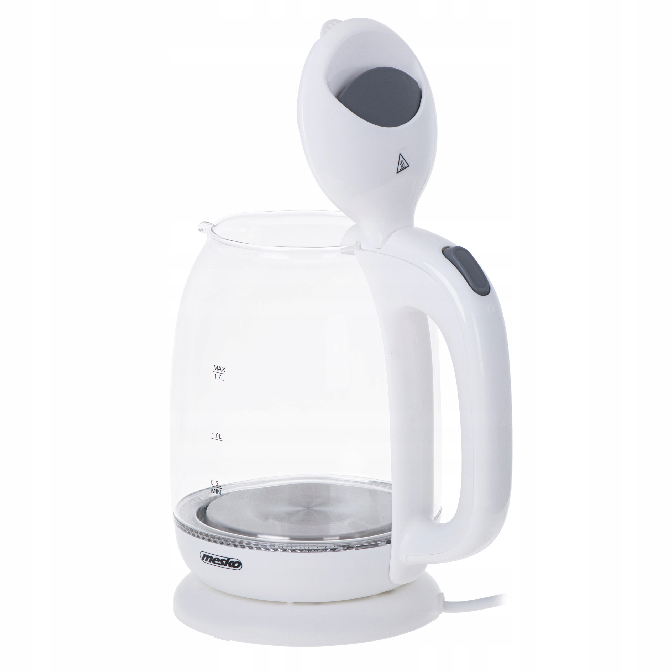 Czajnik szklany MS 1302 white 1,7L - szybkie gotowanie 2200W