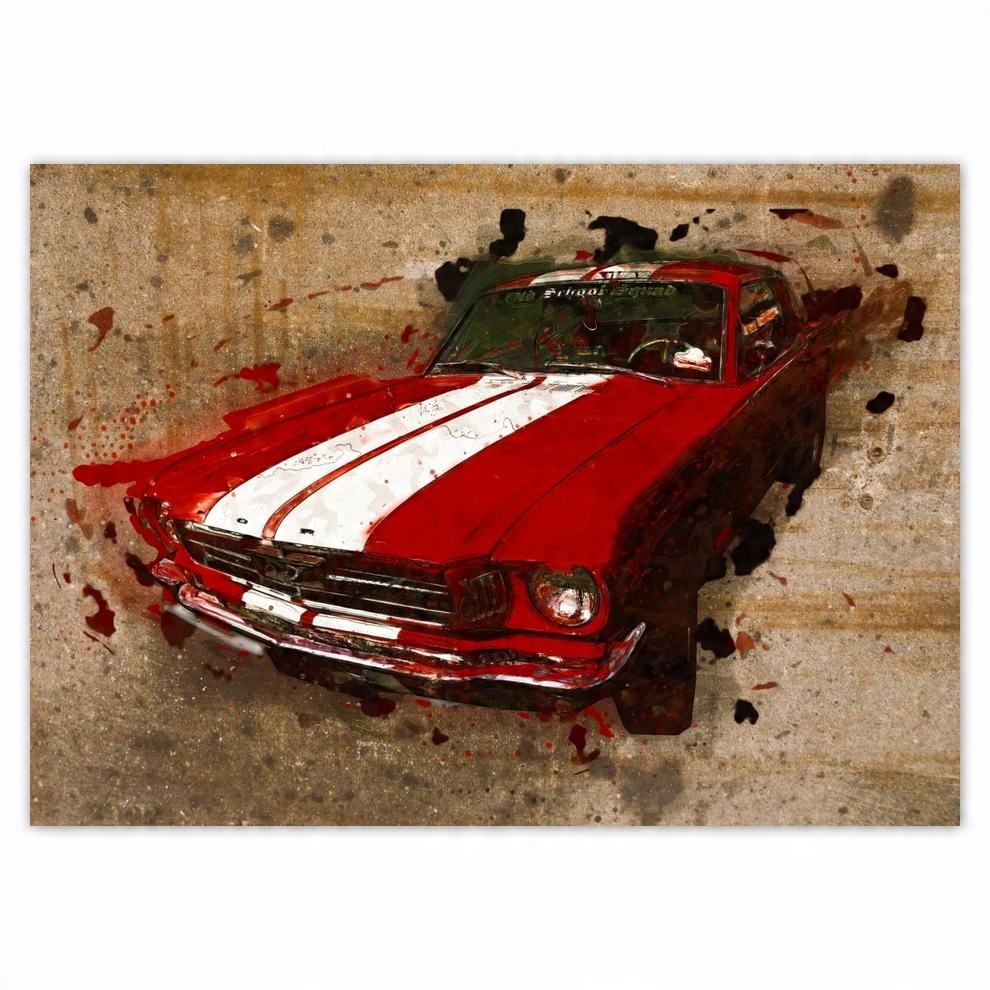 

Plakaty 70x50 Czerwony Ford Mustang Usa