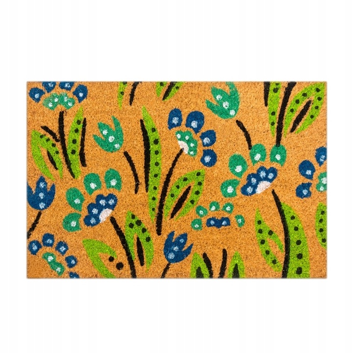 

Wycieraczka gotowa kokosowa 40 x 60 cm Kwiaty