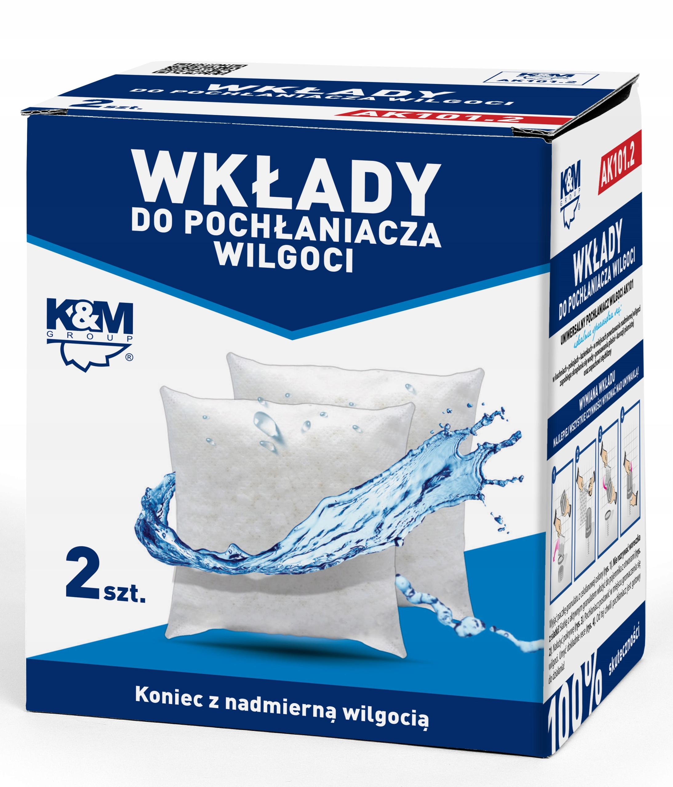 2X WKŁAD ZAPAS DO POCHŁANIACZA WILGOCI K&M