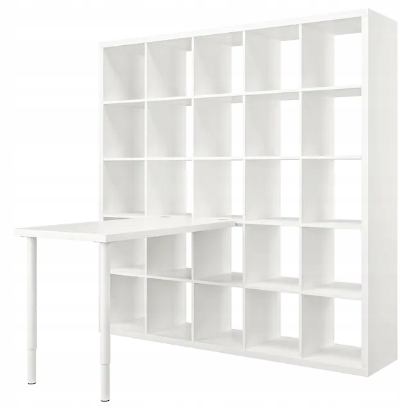 

Ikea Kallax Linnmon Biurko biały 182x139x182 cm