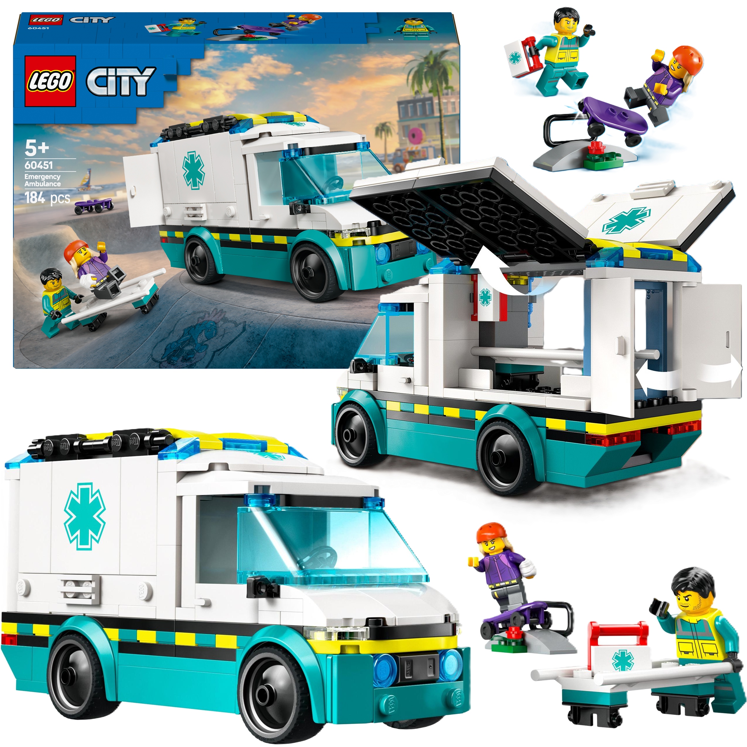 Lego City 60451 Karetka Pogotowia Zestaw Do Budowania