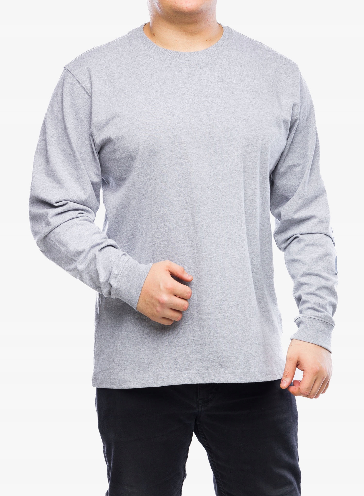 Tričko s dlouhým rukávem Carhartt Sleeve Logo T-Shirt Ls heather grey XL