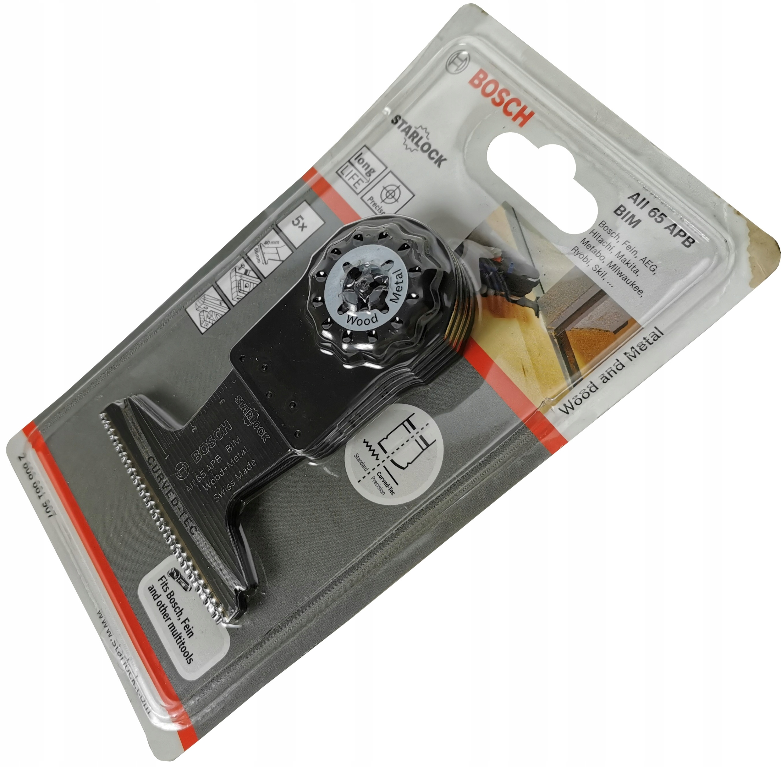 Bosch AII 65 APB brzeszczot drewno BIM starlock x5 Kod producenta 2608661907