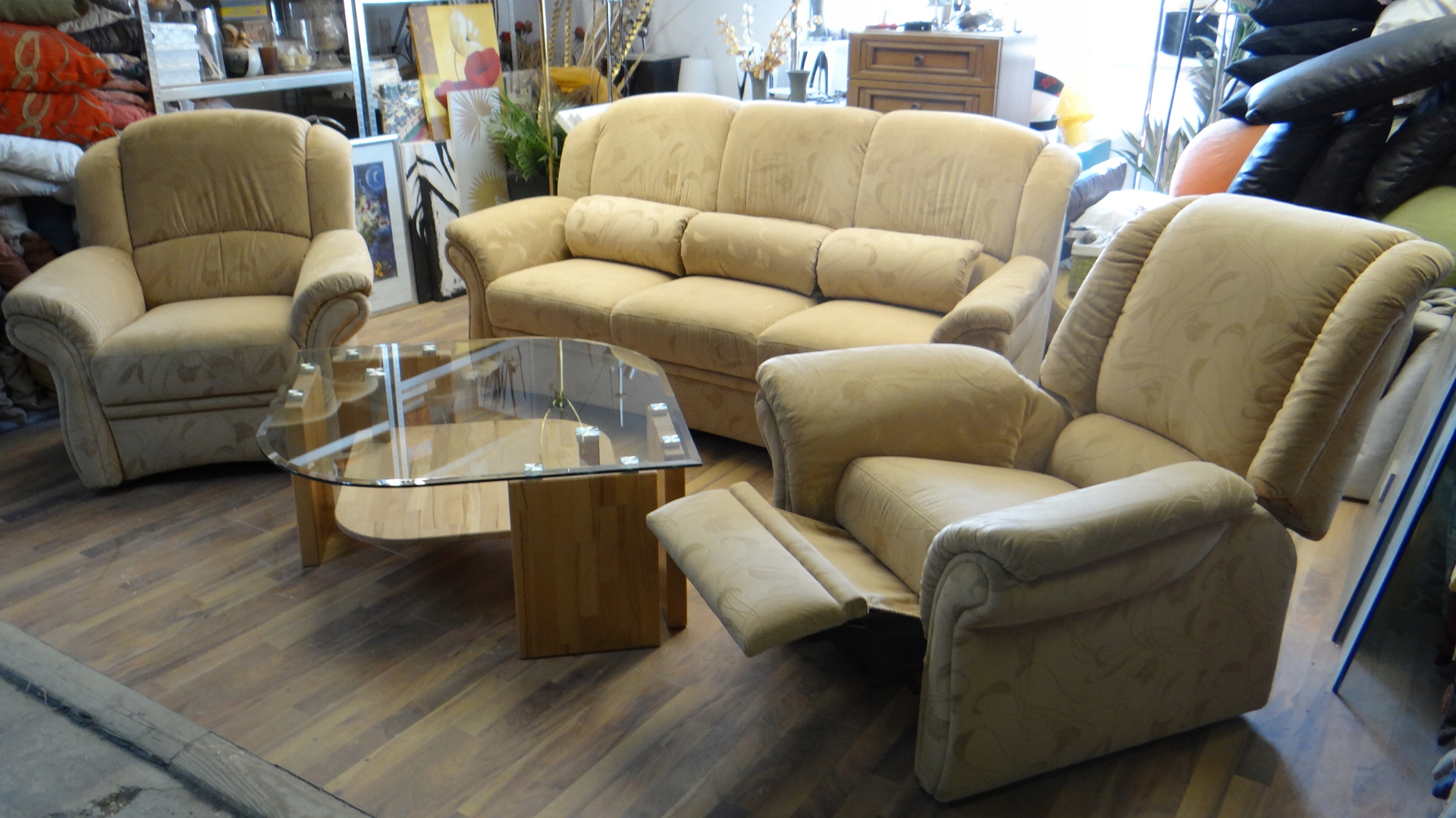 ZESTAW WYPOCZYNKOWY / RELAX / SOFA 3 + 2 FOTELE