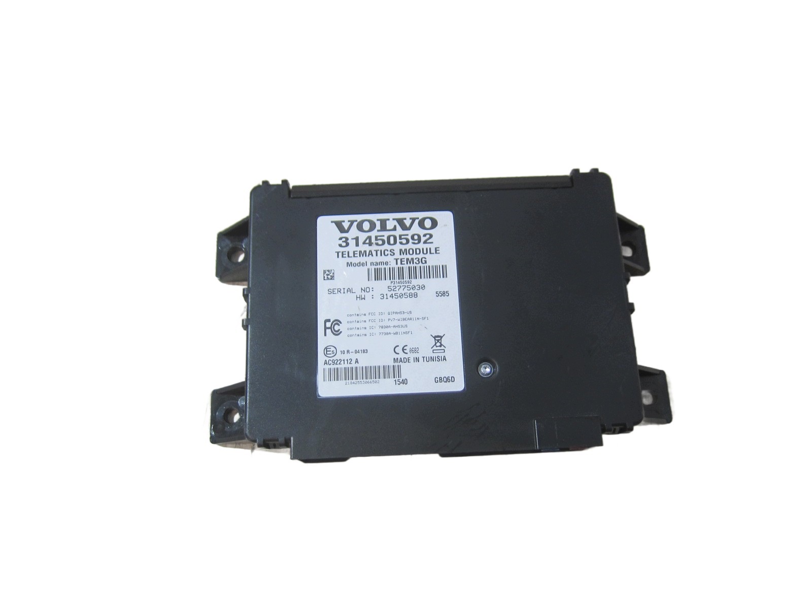 VOLVO XC90 II TELEMATIC TELEMATIK module XC 90 TEM3G control unit 31450592 15R