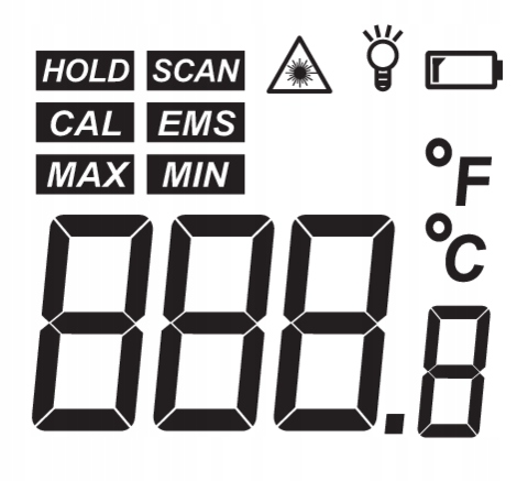 TERMOMETR BEZDOTYKOWY PIROMETR NA PODCZERWIEŃ LCD Marka Vorel