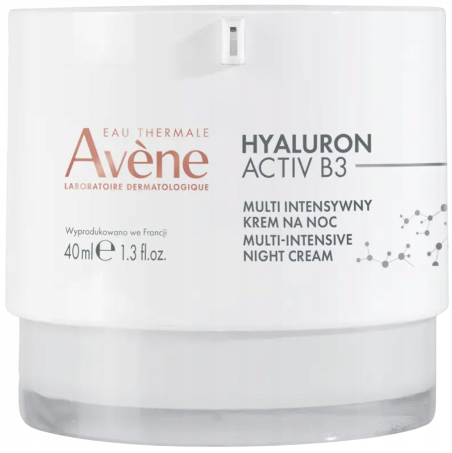 Avene Hyaluron Activ B3 multi intensywny krem do twarzy na noc 40 ml