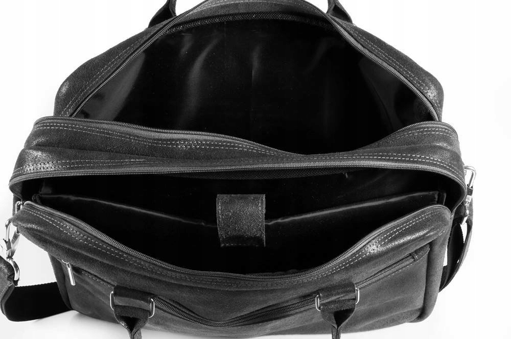 SKÓRZANA TORBA NA LAPTOP SOLOME GRAFIT 17" ALSTON VINTAGE Model TORBA ALSTON DARK GREY