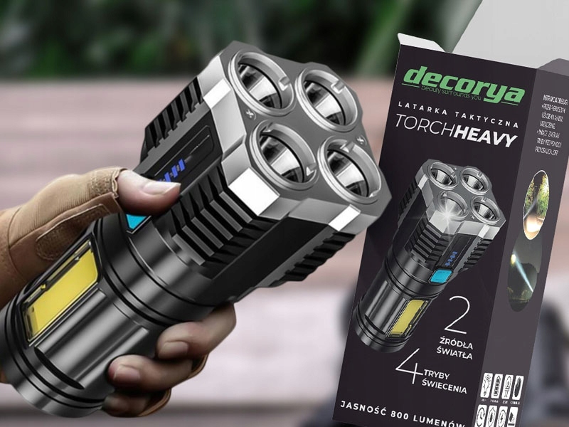 LAMPA SOLARNA DO POWIESZENIA STOJĄCA LED LATARKA WODOODPORNA MOCNA 4 TRYBY Kod producenta DecFLTorch01