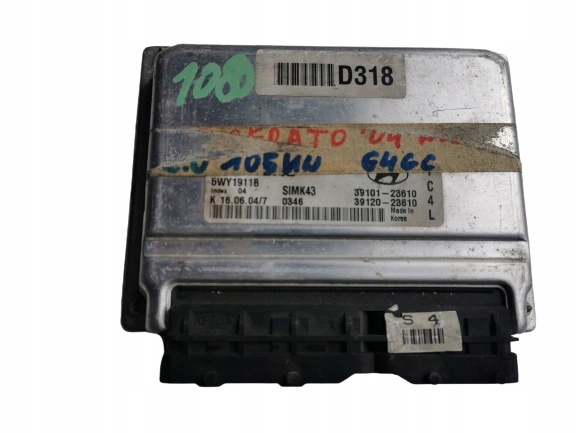 KIA CERATO 2.0B 16V 39101-23610 5WY1911B computer