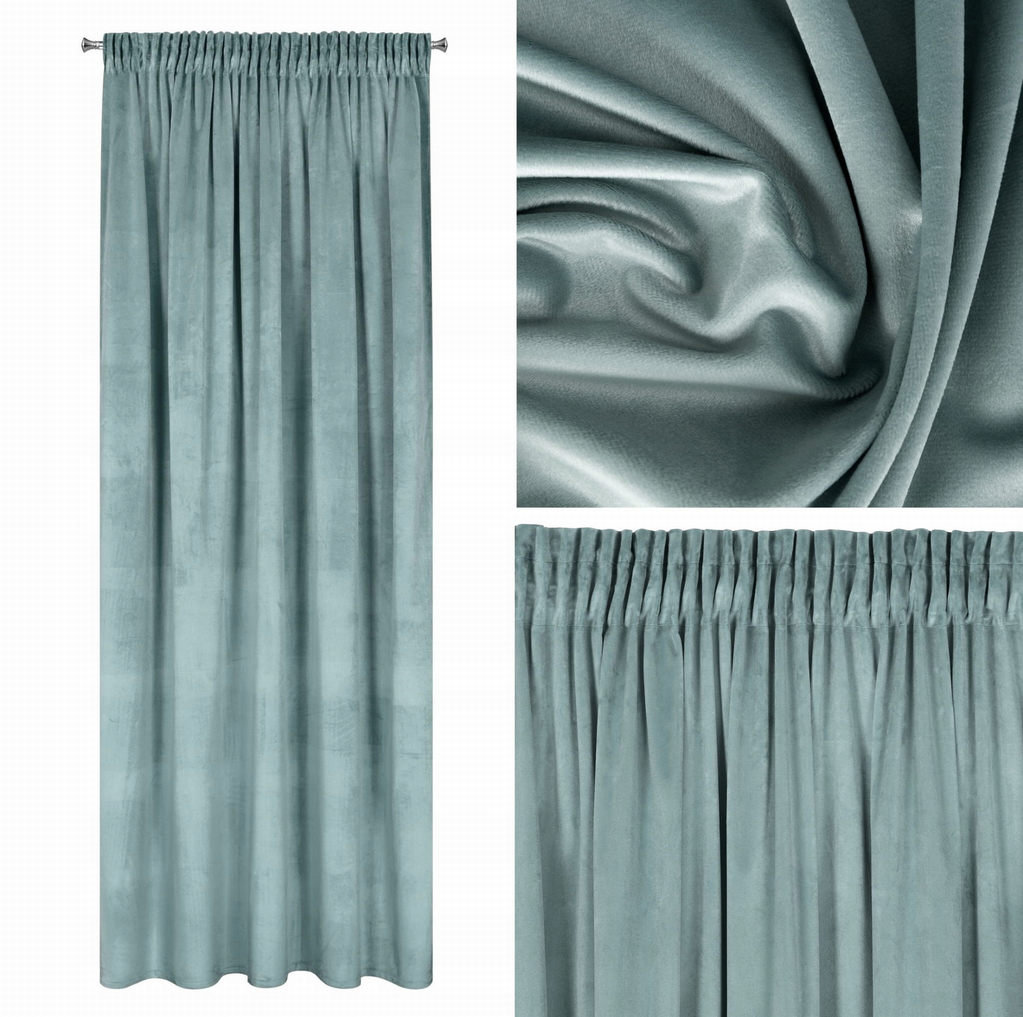 

Zasłony velvet welurowe na żabki 140x270 taśma
