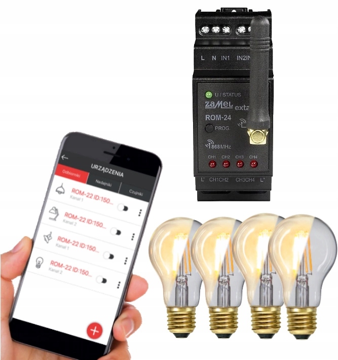 Zamel Rádiový 4-kanálový modulární přijímač ROM-24 Exta Life