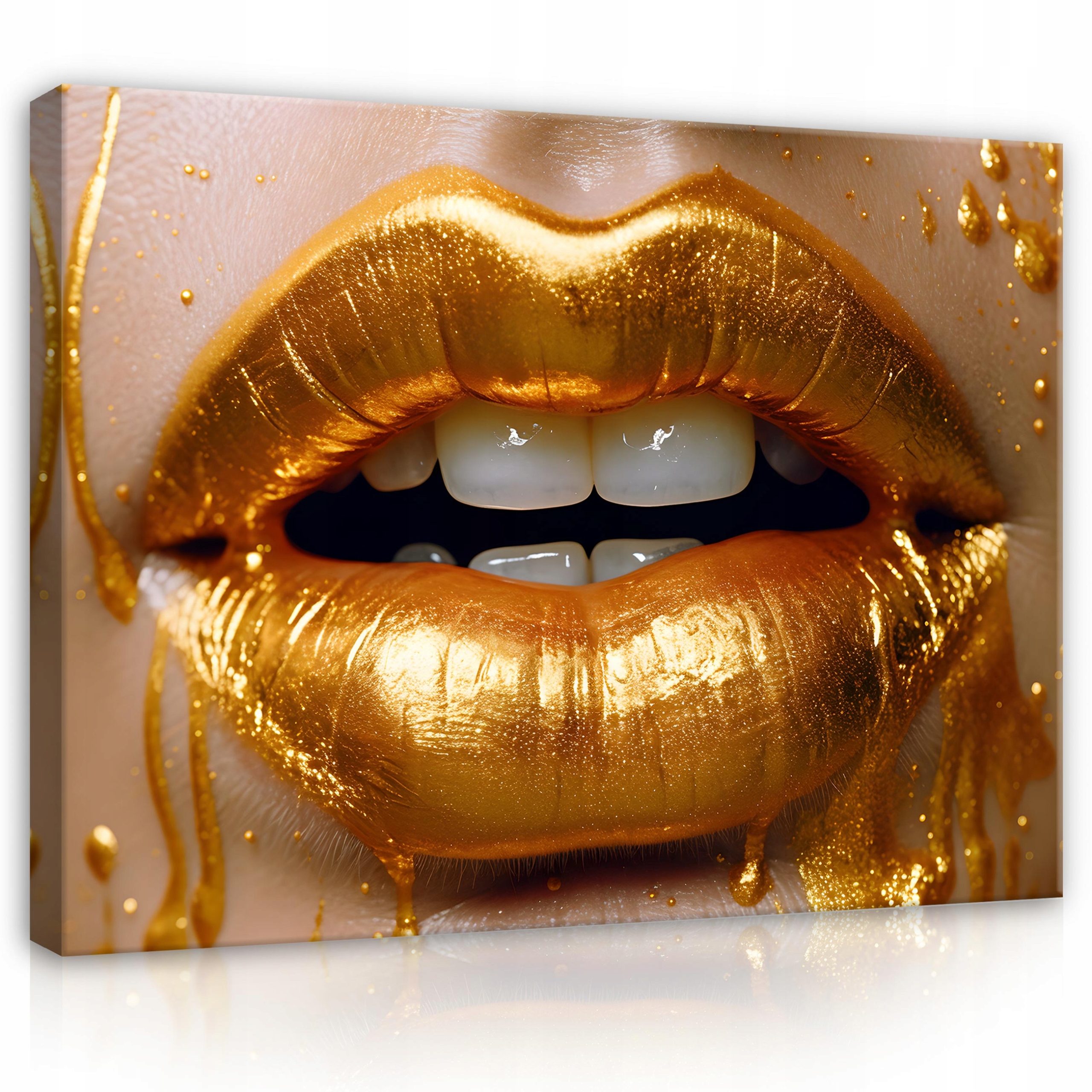 Obraz Ústa Tvář Ženy Na Plátně Stěna Do Ložnice Obývacího Pokoje 100x70