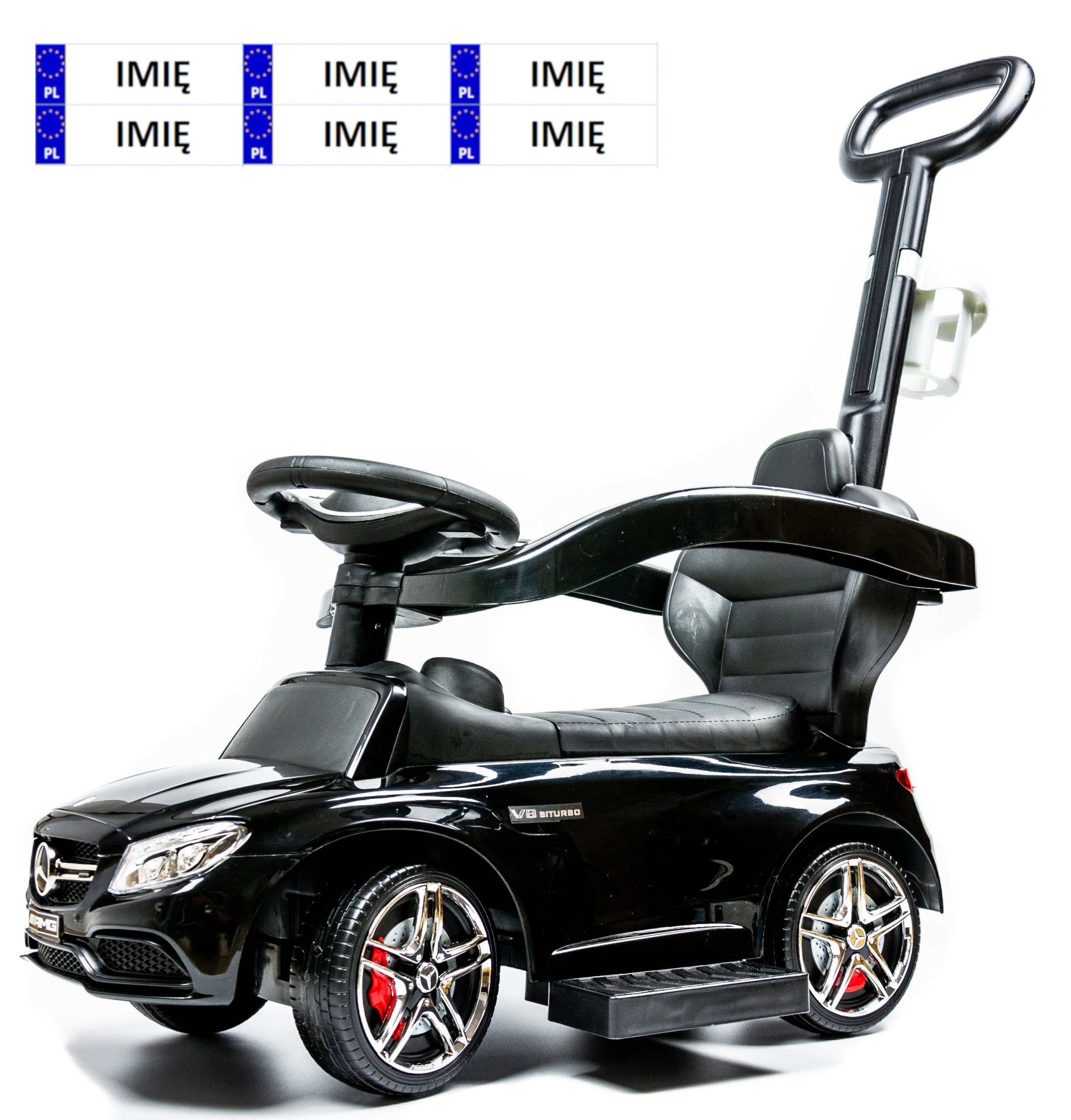 

Jeździk Pchacz Mercedes 3w1 Autko Samochodzik Duży