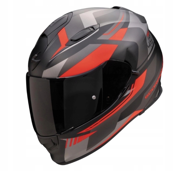 Scorpion Prilba EXO-491 Abilis Mat Bklac-silver-red (L)