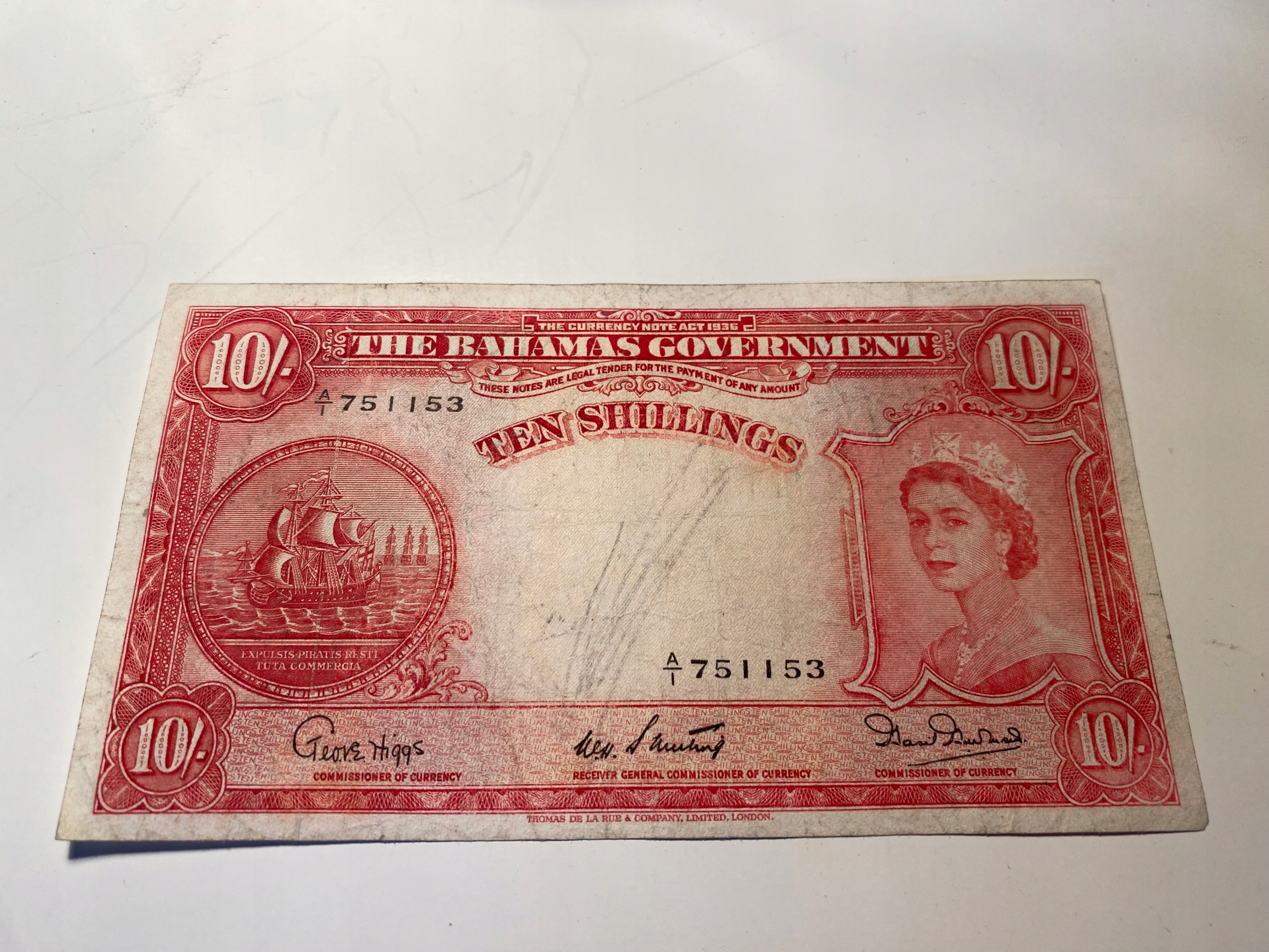 Bahamy - 10 szylingów