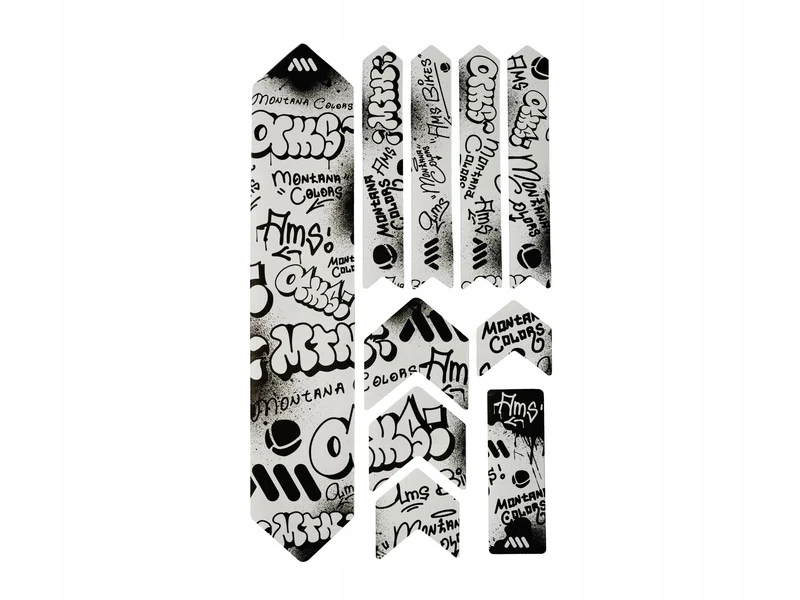 Naklejki na rower Ochrona Ramy Rowerowej Mtb Ams Montana Colors Clear