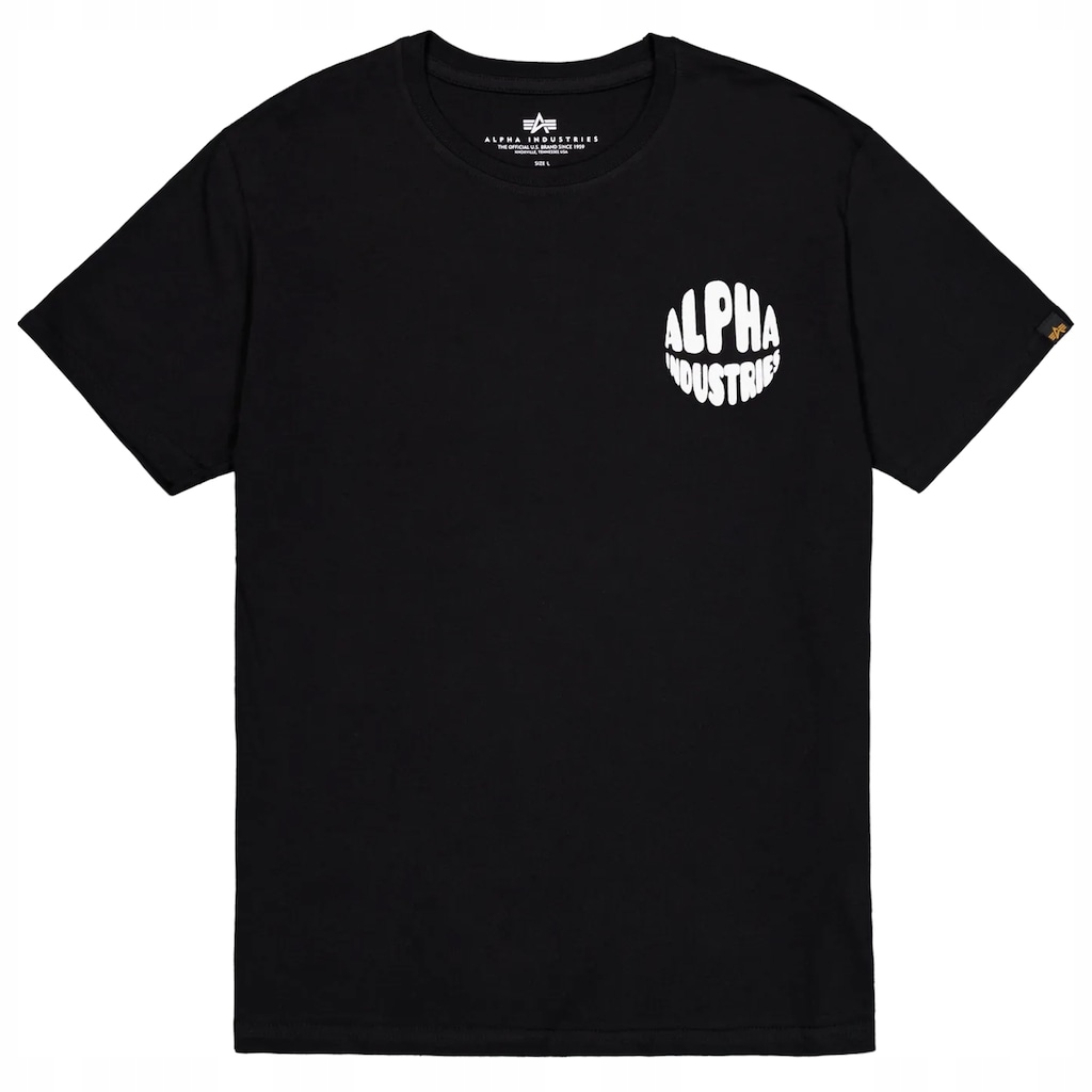 Tričko Bavlněné tričko Alpha Industries Logo Back Print Black S
