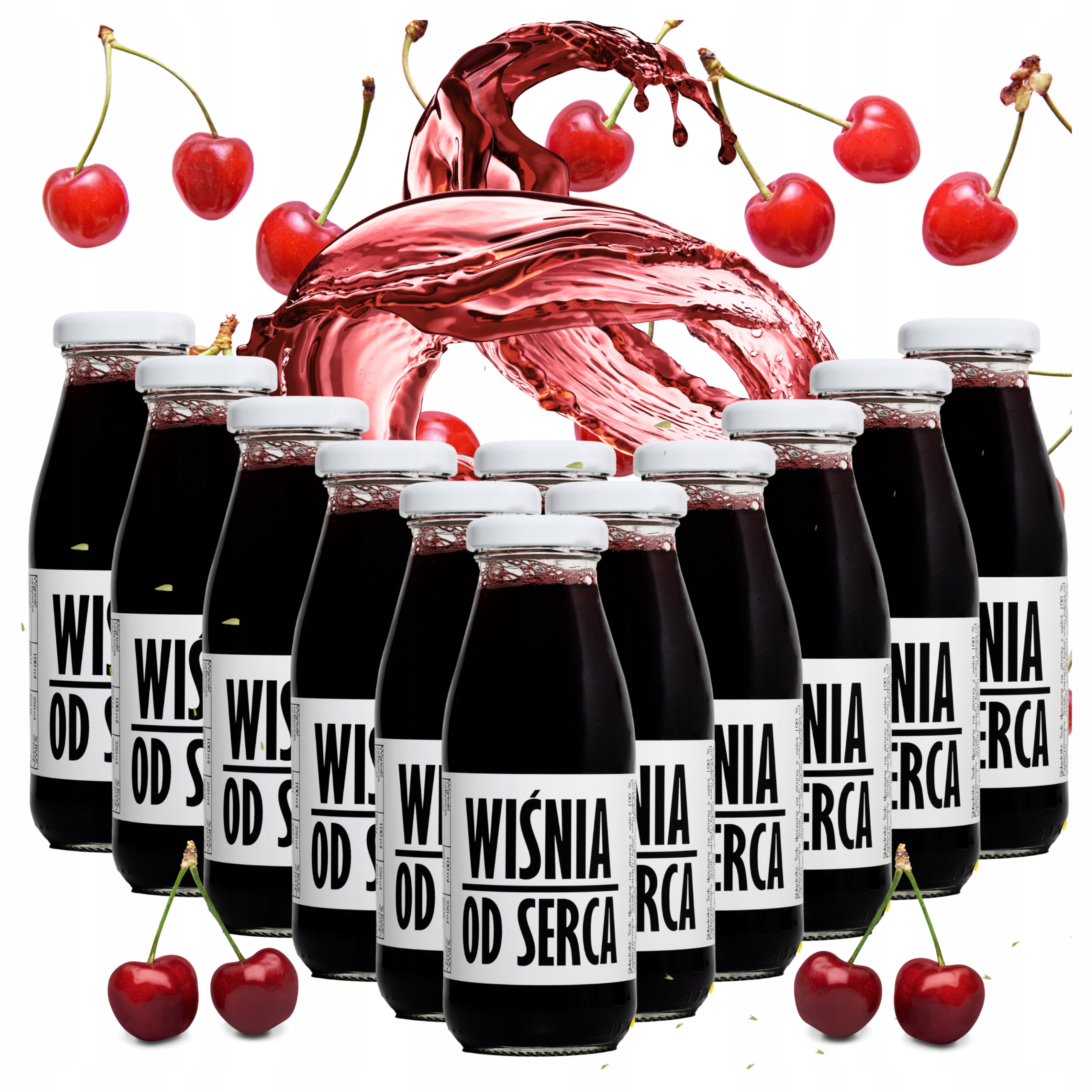 Sok Wiśniowy 100% Wiśnia Nfc Naturalny Tłoczony Bez dodatków 12x250ml