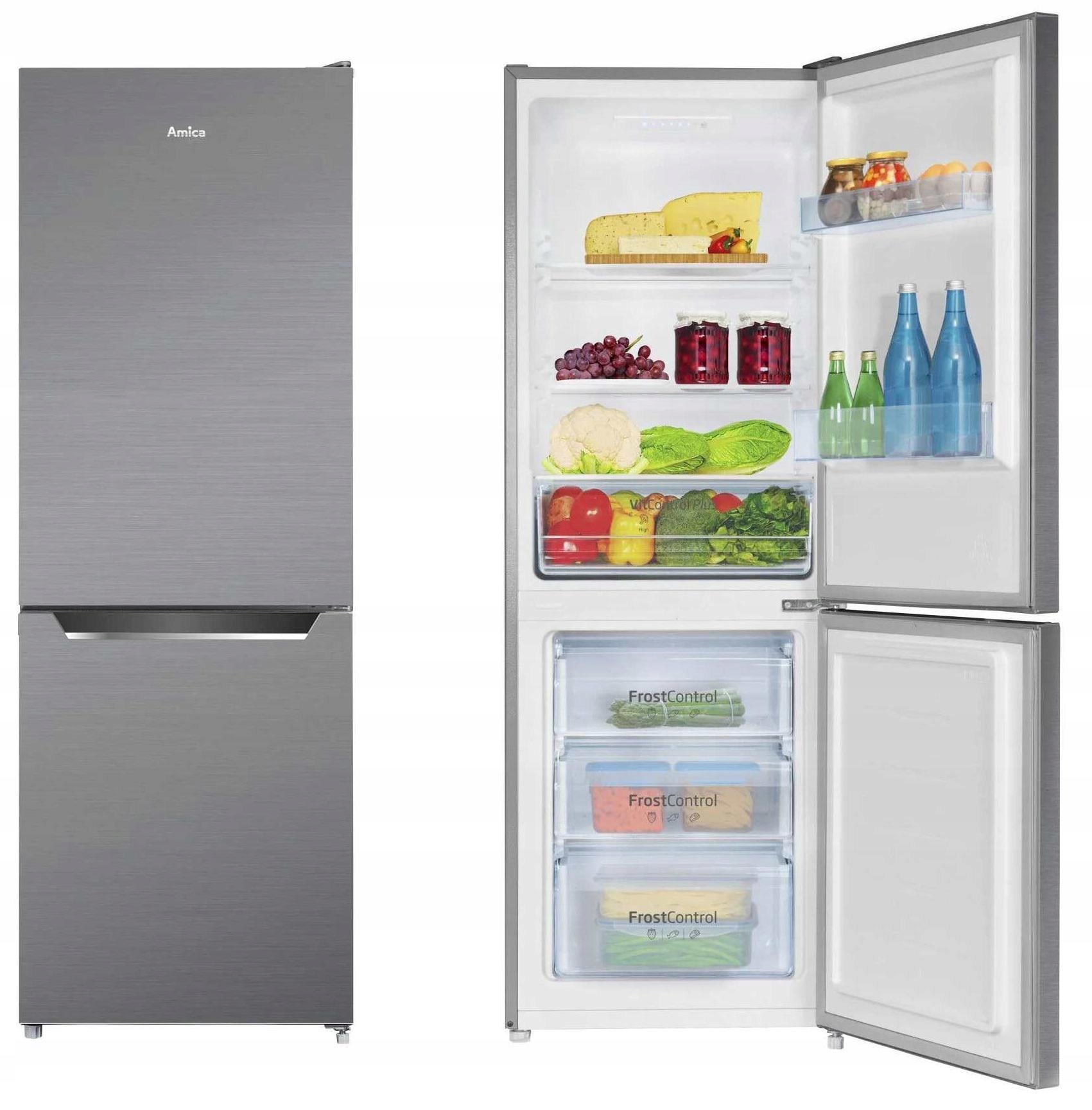 LODÓWKA AMICA FK2425.4UNTX(E) Inox 227l 160cm