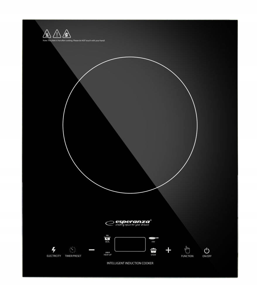 Kuchenka Płyta Indukcyjna Elektryczna Przenośna Indukcja Na Prąd 2000W