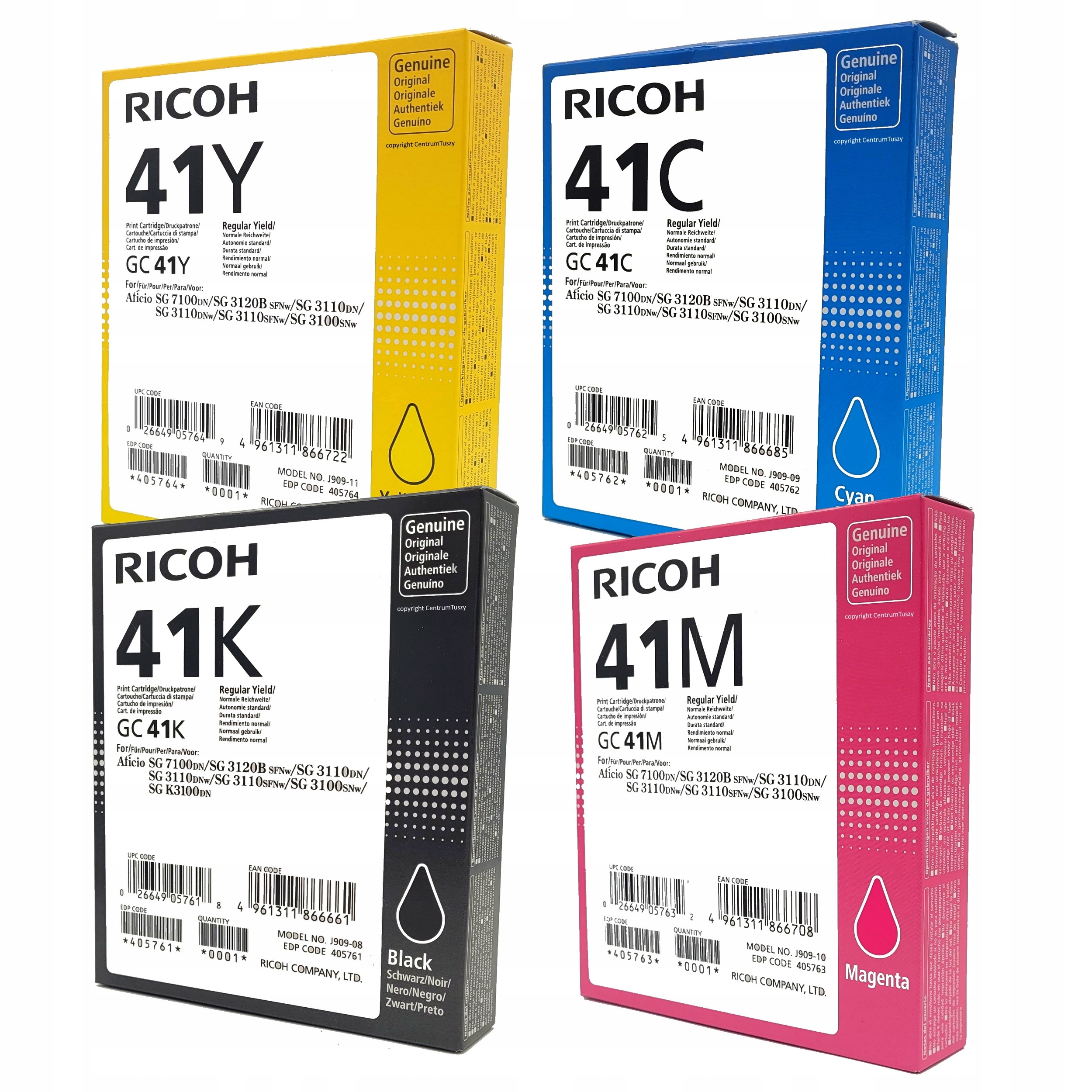 

Tusze Ricoh SG3100 SG3100SNw SG3110DNw SG3110DN