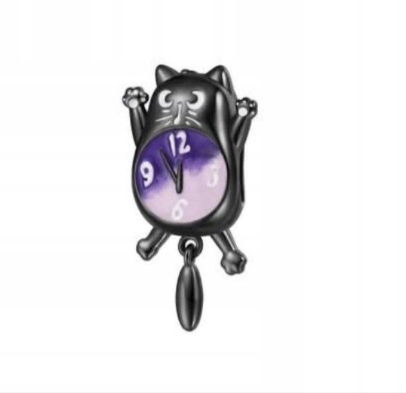 Přívěsek Bead, stříbrný 925, černý rhodiovaný, barevný smalt 13x18 mm