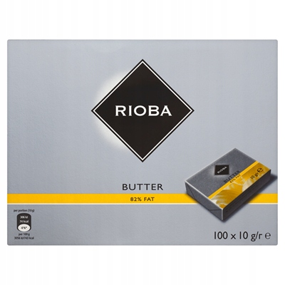 Porceované máslo 100 x 10 g Rioba